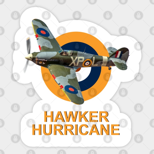 Hawker Hurricane and Roundel Sticker by SteveHClark